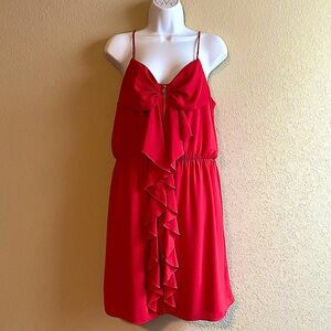 Spaghetti strap, fit and flare dress